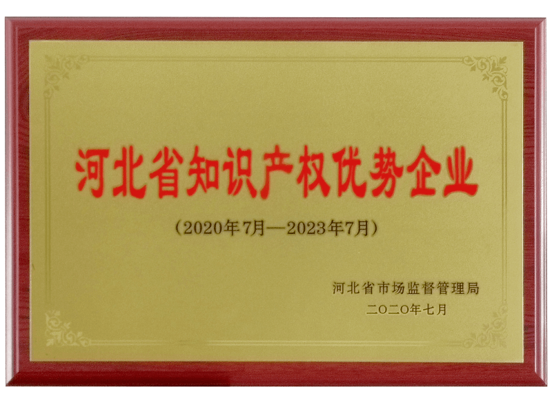 2020河北省知識產(chǎn)權優(yōu)勢企業(yè)
